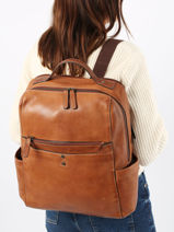 Business Rugzak Basilic pepper Bruin traveler BTRA10-vue-porte