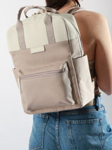 Rugzak Business 1 Compartiment + 15" Pc Bergen Kapten and son Violet backpack BERGEN-vue-porte