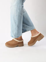 Boots New Height Cozy Uit Leder Ugg Bruin accessoires 1162510-vue-porte