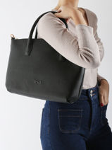 Handtas Tina Leder Nathan baume Zwart victoria 87-vue-porte