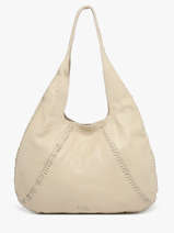 Schoudertas Milan Leder Basilic pepper Beige milan BMIL01