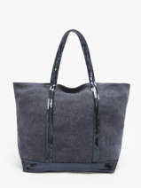 Schoudertas Met Rits L Le Cabas Linnen Vanessa bruno Blauw cabas lin 31V40409