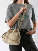 Cross Body Tas Cargo Leder Basilic pepper Beige cargo BCAR06-vue-porte