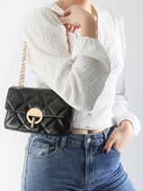 Cross Body Tas M Moon Leder Vanessa bruno Zwart moon 84V40533-vue-porte