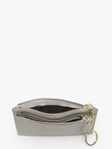 Portemonnee Met Kaarthouder David jones Grijs saffiano DJ0089-vue-porte