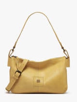 Cross Body Tas Heritage Leder Biba Geel heritage BT18