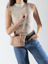 Cross Body Tas Tara Nylon Hexagona Roze tara 8120179-vue-porte