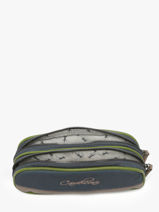 Pennenzak Kinderen 2 Compartimenten Cameleon Grijs vintage urban VIB-TROU-vue-porte