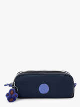 Pennenzak 3 Compartimenten Kipling Blauw back to school K13564