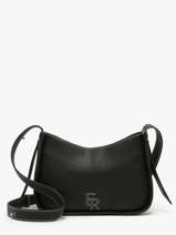 Cross Body Tas M Foudre Leder Etrier Zwart foudre EFOD089M