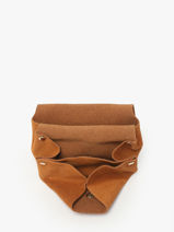 Portemonnee La Suite Leder Paul marius Bruin la suite GUSTASUI-vue-porte