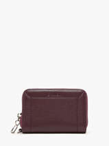 Portemonnee Leder Etrier Violet altesse EALT096M