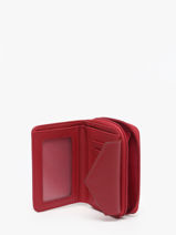 Portefeuille Maya Leder Lancaster Rood maya 3-vue-porte