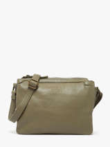 Cross Body Tas Cow Leder Basilic pepper Groen cow BCOW83