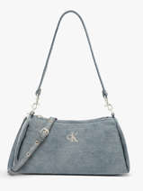 Schoudertas Logo Denim Katoen Calvin klein jeans Blauw logo denim 4F3222G
