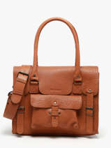 Shoppingtas Vintage Leder Paul marius Bruin vintage M