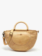 Cross Body Tas Heritage Leder Biba Geel heritage MIB1L