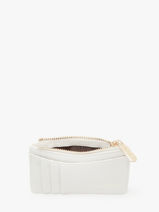 Portemonnee Met Kaarthouder Saffiano David jones Wit saffiano 2-vue-porte