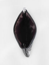 Portemonnee Met Sleutelhanger Leder Miniprix Wit cow LCBASIC2-vue-porte