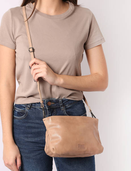 Cross Body Tas Basilic pepper Beige smart BSMA10 ander zicht 1
