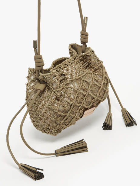 Cross Body Tas Tanaisie Uit Gevlochten Jute Woomen Groen tanaisie WTAN06 ander zicht 2