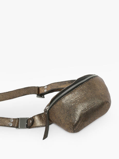 Heuptasje La Banane Xs Granite Leder Paul marius Goud granite BANAXGRA ander zicht 2