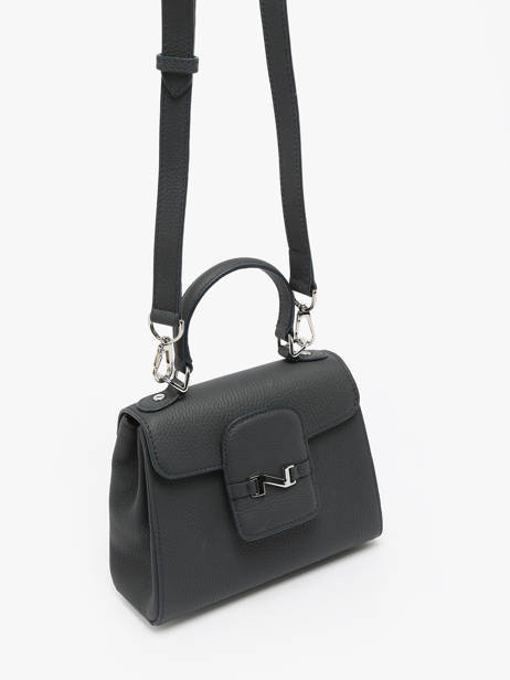 Cross Body Tas Mini Duras Leder Nathan baume Blauw ines 4 ander zicht 2