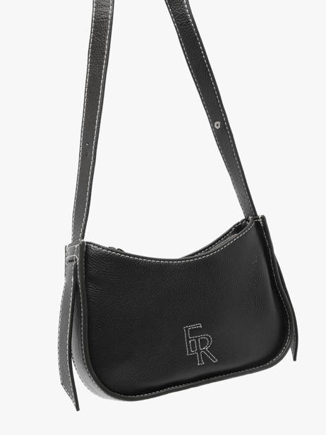 Cross Body Tas Foudre Leder Etrier Zwart foudre EFOD089S ander zicht 2