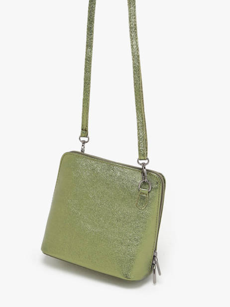 Cross Body Tas Nine Leder Milano Groen nine NI23117N ander zicht 2