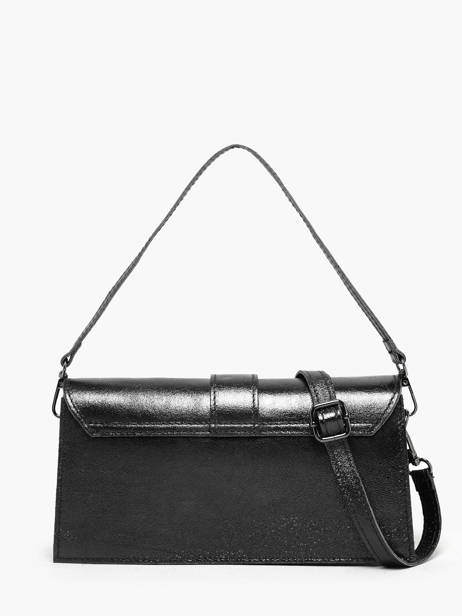Schoudertas Nine Leder Milano Zwart nine NI24066 ander zicht 4