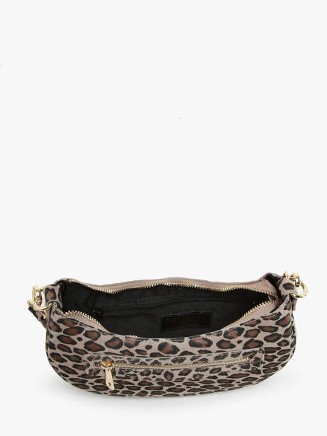 Schoudertas Velvet Leopardo Leder Milano Veelkleurig velvet leopardo VL24061 ander zicht 3