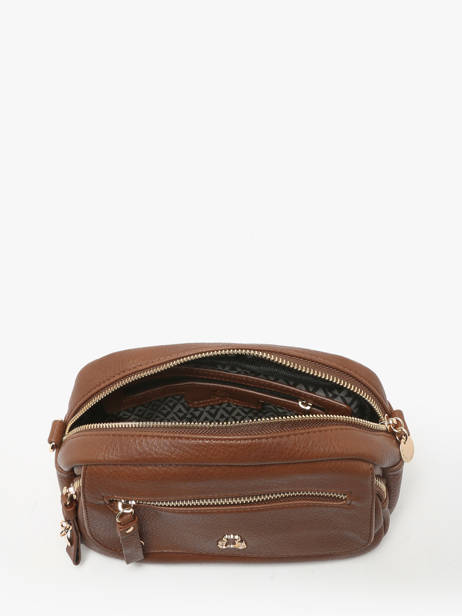Cross Body Tas Zip Lulu castagnette Bruin zip VICTOIRE ander zicht 3
