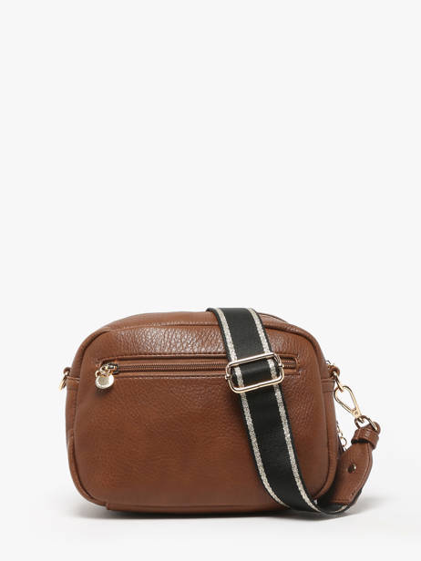 Cross Body Tas Zip Lulu castagnette Bruin zip VICTOIRE ander zicht 4