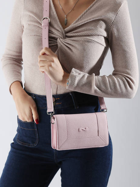 Cross Body Tas Maastricht Leder Nathan baume Roze mondrian 4 ander zicht 1