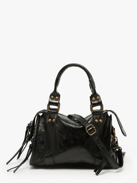 Cross Body Tas Nine Leder Milano Zwart nine NI24091 ander zicht 4