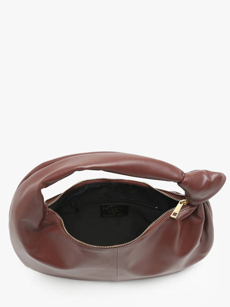 Schoudertas Sauvage Leder Milano Violet sauvage SA24114 ander zicht 3