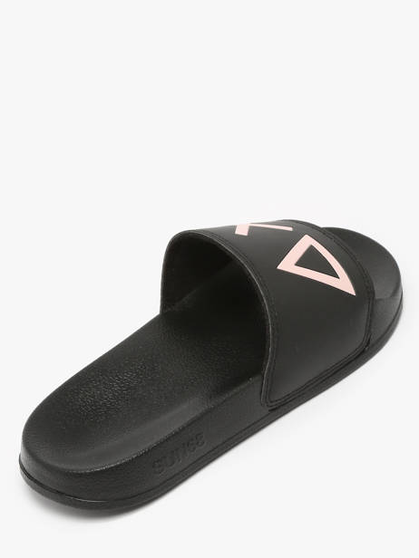 Slippers Logo Sun68 Zwart women X35204 ander zicht 2
