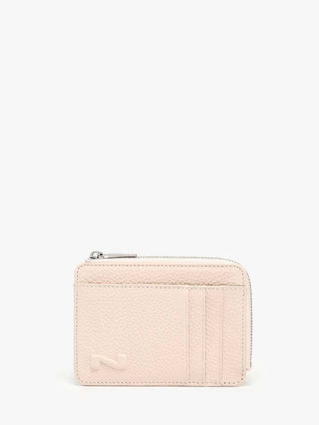 Portemonnee Met Kaarthouder Leder Nathan baume Roze original n 217N