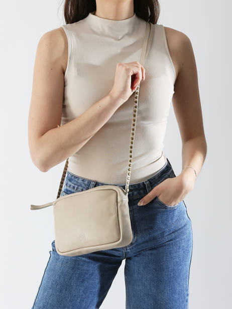 Cross Body Tas Leather Leder Biba Beige leather BET8L ander zicht 1