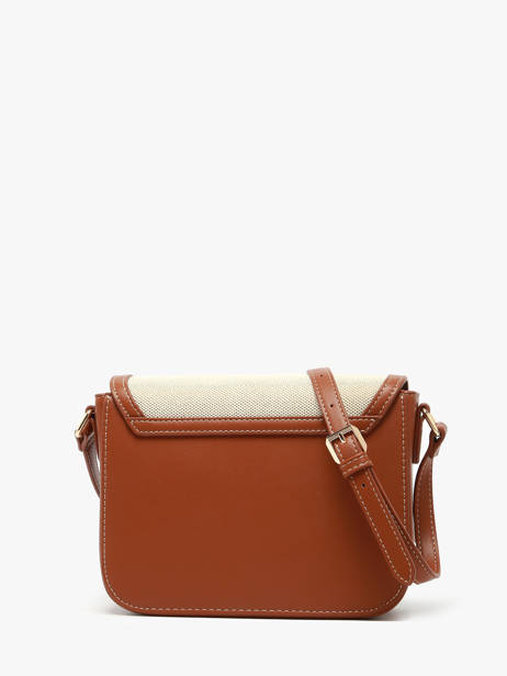 Cross Body Tas Deauville Katoen David jones Bruin deauville CM7014A ander zicht 4