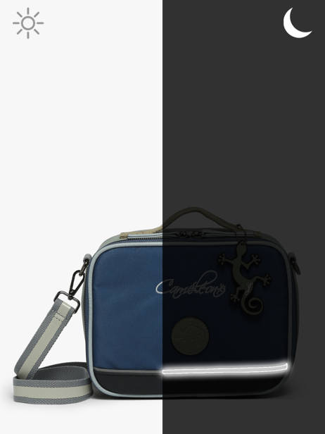 Lunchtas Cameleon Blauw vintage urban BL24 ander zicht 6