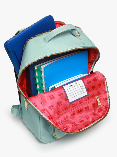 Rugzak 1 Compartiment Jeune premier Blauw daydream girls G ander zicht 3