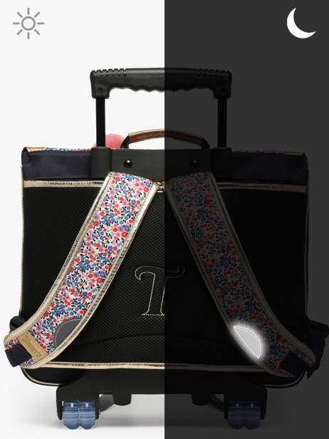 Boekentas Op Wieltjes 2 Compartimenten Tann's Blauw les fantaisies f 43265 ander zicht 6