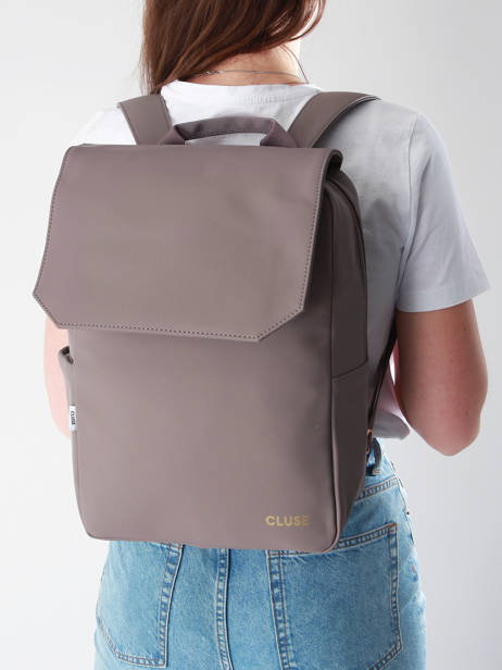 Rugzak Cluse Bruin backpack CX044 ander zicht 1
