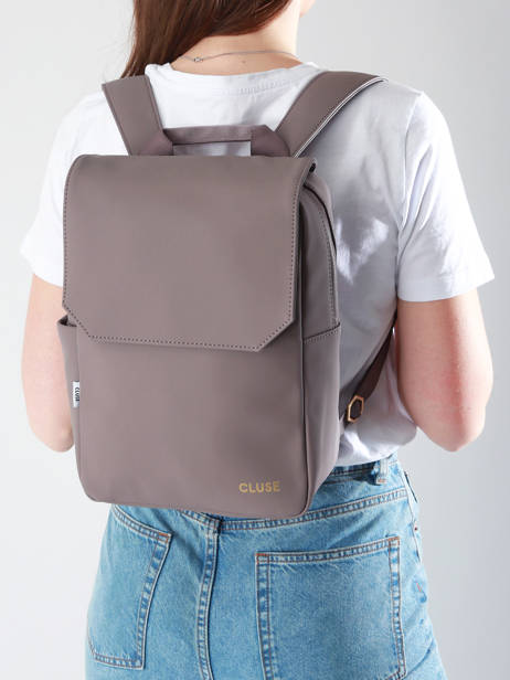 Rugzak Cluse Bruin backpack CX045 ander zicht 1