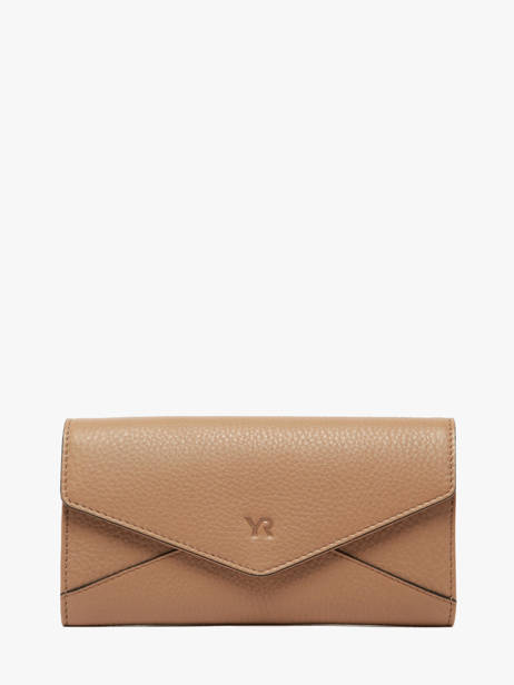 Portefeuille Leder Yves renard Bruin enveloppe 29286