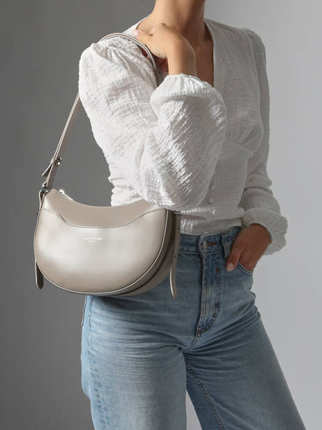 Schoudertas Suave Ace Leder Lancaster Grijs suave ace 28 ander zicht 1