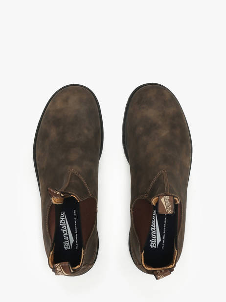 Chelsea Boots Uit Leder Blundstone Bruin men 585 ander zicht 4