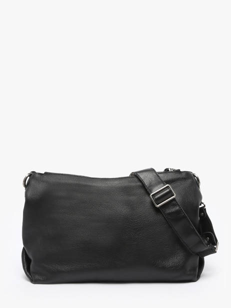 Cross Body Tas Vintage Leder Mila louise Zwart vintage 3822C ander zicht 4