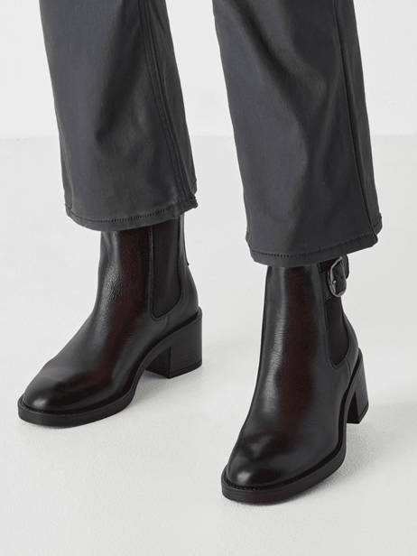 Enkellaarsjes Met Hak Uit Leder Tamaris Bruin women 45 ander zicht 1